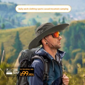 upf 50+ wide brim sun hat breathable bucket hat for hiking, fishing & outdoor sports