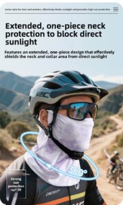 upf 50+ neck gaiter ice silk uv protection face mask for cycling, hiking & outdoor sports