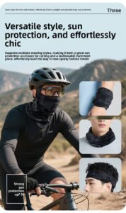 upf 50+ neck gaiter ice silk uv protection face mask for cycling, hiking & outdoor sports