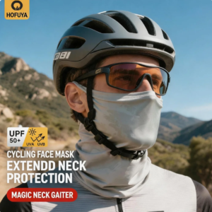 upf 50+ neck gaiter ice silk uv protection face mask for cycling, hiking & outdoor sports