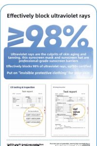upf 50+ neck gaiter ice silk uv protection face mask for cycling, hiking & outdoor sports
