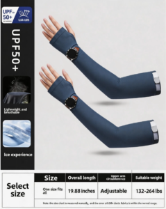 upf 50+ cooling arm sleeves | breathable ice silk uv protection sleeves for outdoor, cycling, hiking & sports