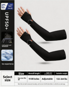 upf 50+ cooling arm sleeves | breathable ice silk uv protection sleeves for outdoor, cycling, hiking & sports