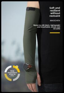 upf 50+ cooling arm sleeves | breathable ice silk uv protection sleeves for outdoor, cycling, hiking & sports