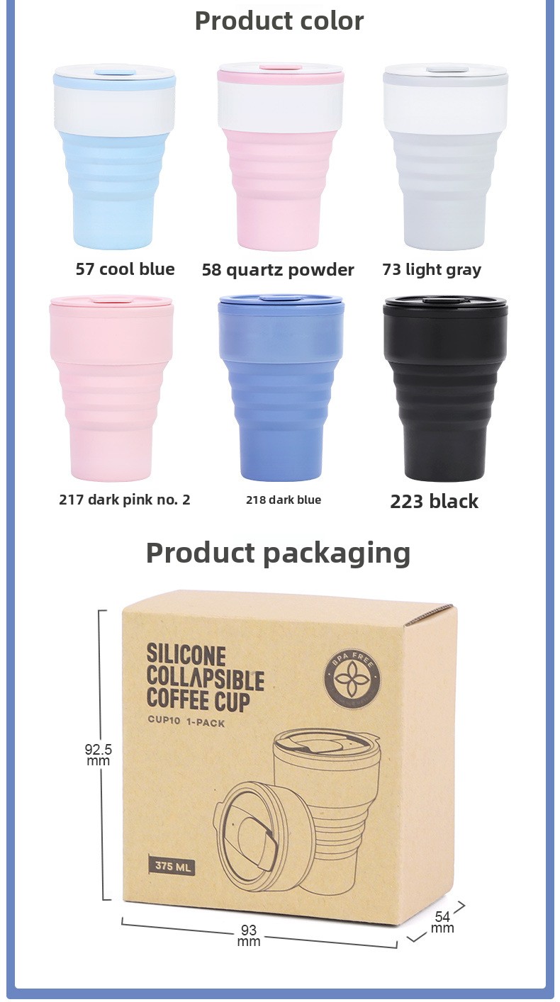 customizable collapsible silicone coffee cup (16oz) leakproof travel mug for camping & hiking customizable collapsible silicone coffee cup (16oz) leakproof travel mug for camping & hiking