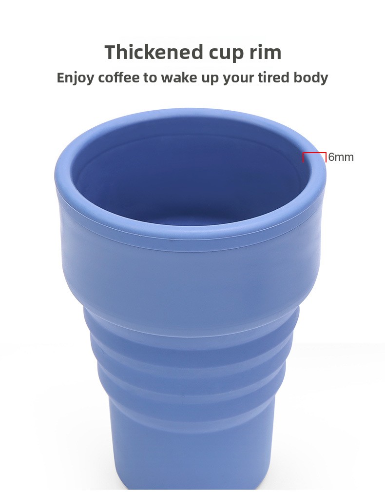 customizable collapsible silicone coffee cup (16oz) leakproof travel mug for camping & hiking customizable collapsible silicone coffee cup (16oz) leakproof travel mug for camping & hiking