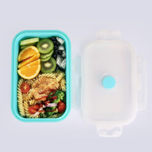 collapsible silicone food storage containers bpa free, microwave & dishwasher safe, leakproof for camping & travel