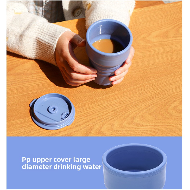 customizable collapsible silicone coffee cup (16oz) leakproof travel mug for camping & hiking customizable collapsible silicone coffee cup (16oz) leakproof travel mug for camping & hiking