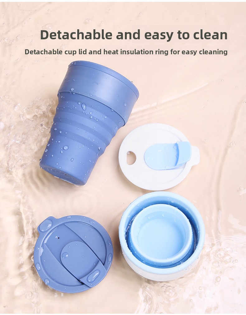 customizable collapsible silicone coffee cup (16oz) leakproof travel mug for camping & hiking customizable collapsible silicone coffee cup (16oz) leakproof travel mug for camping & hiking