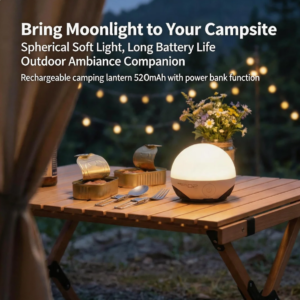 rechargeable camping lantern 5200mah with power bank & sos mode waterproof led light for outdoor, emergency & camping